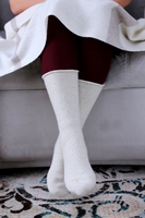 Chaussette en laine de mouton unisexe hiver 100% origine mongole pour hommes et femmes pour une évacuation de l'humidité chaude et respirante
