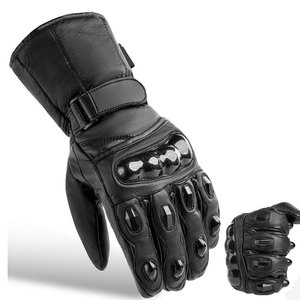 Gants de course pour sports d'hiver avancés, respirants, durables, en cuir, coupe-vent, légers, forte adhérence, parfaits pour la conduite à moto - Product Image 1