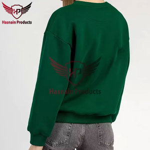 Sweat-shirt vert à manches longues personnalisable pour femmes, respirant et court pour les sports d'hiver - Product Image 3