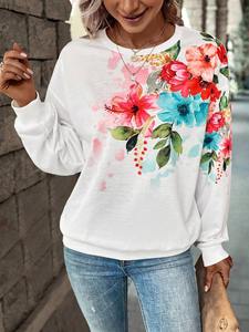 Sudadera Térmica Extra Grande para Mujer, 100% Algodón, Cuello Redondo Informal, Cálida para Invierno, con Logotipo Personalizado - Product Image 3