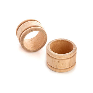 Servilleteros de madera elegantes y modernos para uso diario en la mesa u ocasiones especiales como bodas, fiestas, Navidad - Product Image 3
