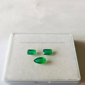 เกรด AAA มรกตธรรมชาติความเงางามคุณภาพดีเยี่ยมแปดเหลี่ยมลูกแพร์ตัด4.6X5.6มม. 5.6x8มม. zambian ORIGIN Green IGI สำหรับเครื่องประดับ - Product Image 5