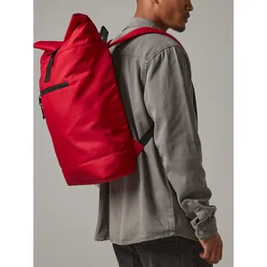 Sustainable <b>Roll</b>-Top <b>Backpack</b> Recycled Promotional Item - Product Image 1