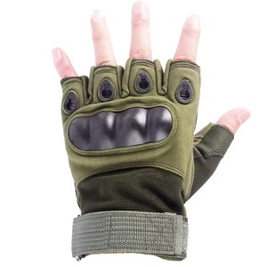 Guantes tácticos de cuero personalizados con forro de algodón y función de pantalla táctil para la seguridad de las manos de los trabajadores de la construcción - Product Image 1