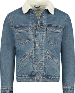 Veste en jean bleu clair personnalisée pour hommes Design tendance tendance Tissu imprimé en peau de mouton matelassé avec intérieur en fourrure Broderie personnalisée - Product Image 2