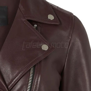แจ็คเก็ตหนังมอเตอร์ไซค์ผู้หญิงราคาส่งถูก แฟชั่นทรงเข้ารูป - Product Image 6