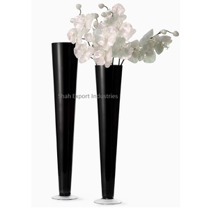 Trendy Design Aluminum Flower <b>Vases</b> Luxury Home & Wedding Tabletop Decoration Silver Finished Metal Flower <b>Vases</b> - Product Image 5