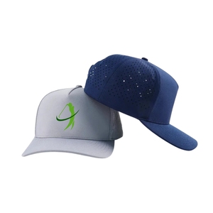 Casquette de golf classique à 5 panneaux, logo personnalisé, trous découpés au laser, fermeture snapback réglable, vente en gros, directement de l'usine au Vietnam - Product Image 5