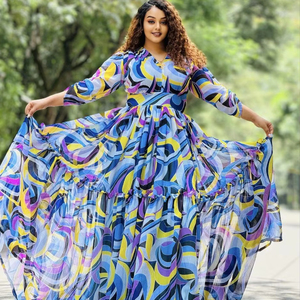 Versatile Printed Chiffon Fabric for Dresses Blouses Bags Home Furnishing Bulk Wholesale UAE Dubai Manufacturing - Product Image 1