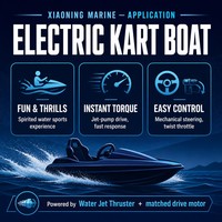 Propulseur à jet d'eau 120, pompe à jet électrique, propulsion 5-40 kW, entraînement de bateau marin, alliage d'aluminium, acier inoxydable 316, mécanique