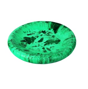 Bol et plat de service en résine écologique fait à la main, couleur personnalisée, passe au lave-vaisselle, pour les fêtes, fabriqué en Inde - Product Image 4
