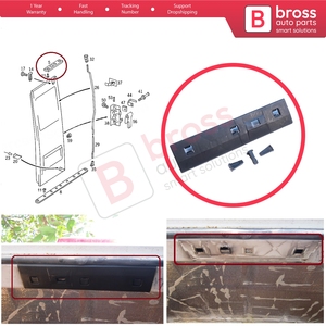 BSP1247 Rear Panel <b>Door</b> Trim Upper <b>Plate</b> for Sprinter W901 W902 W903 W904 LT MK2 1996-2006 9017660219 - Product Image 5