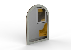 Miroir métallique d'inspiration vintage parfaitement avec le verre réfléchissant moderne un ajout polyvalent à tout miroir sur pied d'espace - Product Image 3