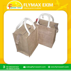 Petit sac fourre-tout en jute fait main de haute qualité avec logo personnalisé et poignée en corde Cadeau écologique au meilleur prix à vendre - Product Image 2