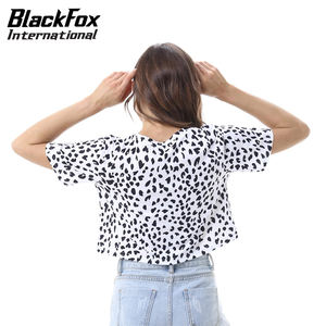 2025 Women Summer Wear <b>Crop</b> <b>Tops</b> Floral Print Graphic Soft Touch Material New Arrival OEM Service <b>Crop</b> <b>Top</b> Shirts - Product Image 3