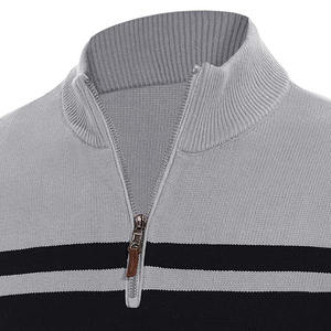 Pull à col rond uni pour homme Respirant Chaud et doux en cachemire Jacquard tricoté Devant personnalisable Pull d'hiver - Product Image 4