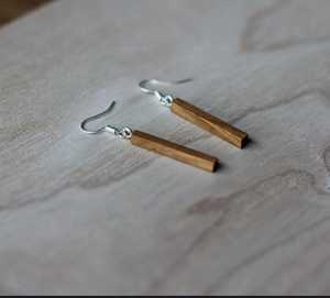 Accesorios de moda de madera pendientes de joyería de madera - Product Image 5