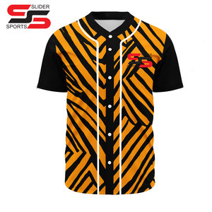 High Quality Quick Dry Baseball Jersey Custom Sublimated Sportswear with Durable Button Uniform Breathable Design Latest Style - Product Image 1