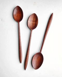 Juego de 4 Cucharas de Madera de Diferentes Tamaños, Juego de Cubiertos para Decoración de Mesa de Comedor de Restaurante, Cubiertos a los Mejores Precios - Product Image 5