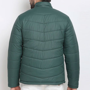 Nouvelle arrivée Veste matelassée à fermeture éclair intégrale pour hommes Coupe ajustée Marque privée Vestes matelassées pour hommes Avec votre propre logo personnalisé - Product Image 4