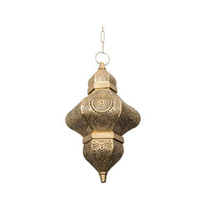 Lanterne suspendue marocaine en métal doré, luminaire de plafond, design de lampe suspendue, décoration intérieure, éclairage pour usage intérieur, meilleur prix - Product Image 2