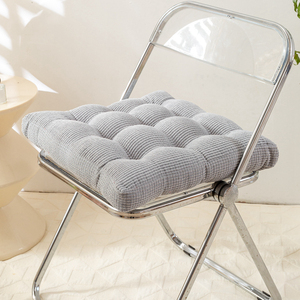 Fácil de usar, ajustable, plegable, sólido, cómodo, suave, grueso, almohadillas para asiento, cojín, almohada cuadrada, juego de cojines para silla para uso en oficina - Product Image 4