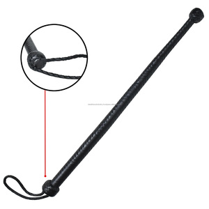 Real Leather Handmade Hunter <b>Flogger</b> BDSM Bullwhip 24 inch Long Plaited Comfortable Grip Head leather whip <b>Floggers</b> - Product Image 5