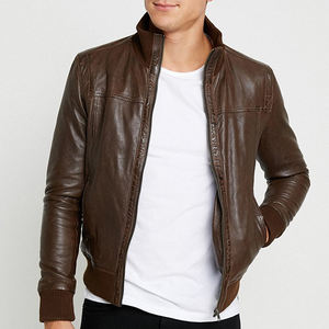 Chaqueta de Cuero Cortavientos Transpirable de Invierno a Precio de Mayoreo, Chaqueta de Cuero con Cremallera Cómoda de Estilo Urbano de Alta Calidad para Hombre - Product Image 5