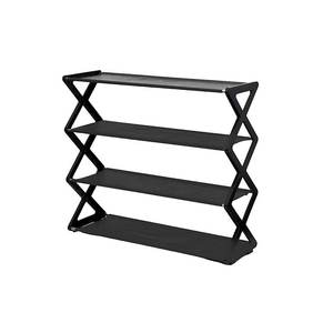 Scarpiera Myrva a 3 Ripiani in Metallo, Autoportante, Salvaspazio, Arredamento Moderno per Soggiorno - Product Image 4