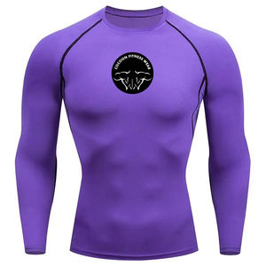 Camiseta de Manga Larga para Hombre, Estilo Rashguard, para MMA, BJJ, Boxeo, Kickboxing, con Estampado por Transferencia de Calor, Transpirable, Anti-UV, Secado Rápido, UPF50 2026 - Product Image 4