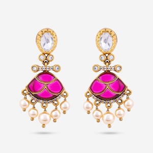 Pendientes de Chandeliere Kundan para Bodas - 184834 - Product Image 1