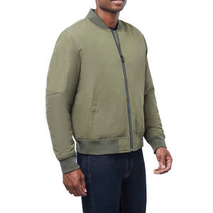 เสื้อแจ็คเก็ตบอมเบอร์ผ้าซาตินแฟชั่นสำหรับผู้ชาย ผลิตตามสั่ง ขายส่ง เสื้อผ้าผู้ชายคุณภาพสูงสำหรับฤดูหนาว แจ็คเก็ตบอมเบอร์ผู้ชายสั่งทำ - Product Image 6