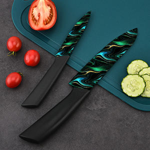 Cuchillo de Carne con Hoja de Cerámica y Mango de Plástico, Diseño Floral, para Acampar al Aire Libre, Hecho a Mano, de Alta Calidad, Venta al Por Mayor - Product Image 4