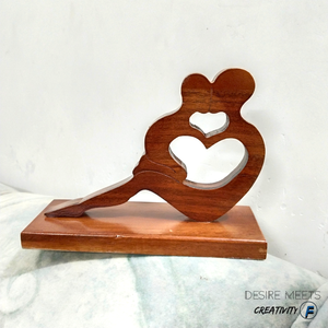 Exclusive Handmade Modern Design Wooden <b>Sculpture</b> Home Decorative Accents Featuring <b>Wood</b> Crafted with Love - Product Image 5