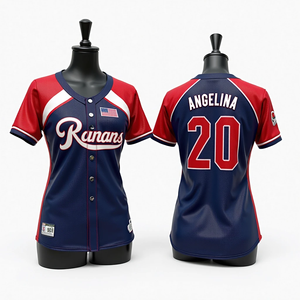 Las camisetas de béisbol y los uniformes de softbol de alta calidad obtienen ropa deportiva impresa Digital de poliéster de malla transpirable hecha a medida - Product Image 5