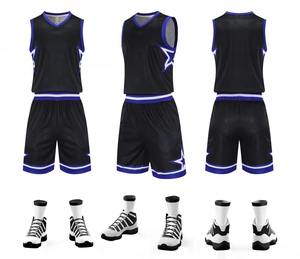 Ventes chaudes, uniformes de basket-ball personnalisés, respirants, bleu noir, polyester, vêtements de sport, tailles XS à 5XL, impression par sublimation - Product Image 2