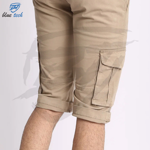 Pantalones cortos de hombre Cargo de verano con logotipo personalizado ropa informal de algodón de punto suelta de talla grande personalizada - Product Image 6