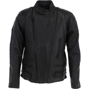 Chaqueta de piel de vaca con cremallera para hombre, abrigo de ante negro con cremallera, OEM - Product Image 1