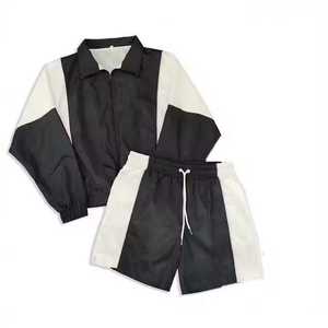 Vestes coupe-vent de haute qualité personnalisées Logo et tissu personnalisés Mode Solide Chaude Coupe-vent Fine Fermeture éclair Ensemble Vêtements d'extérieur pour hommes. - Product Image 5