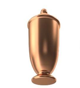 Urne funéraire en laiton massif de conception moderne fabriquée à la main pour les funérailles ou les cadeaux Urne décorative en laiton faite à la main - Product Image 3