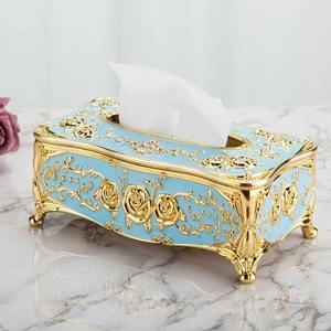 Boîte à mouchoirs de luxe faite à la main en métal pour la maison cuisine Restaurant de haute qualité de l'Inde belle boîte à serviettes incroyable - Product Image 1