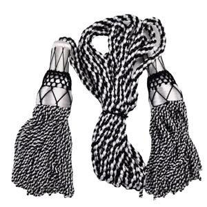 Two classic style curtain tiebacks with tassels, golden mustard tassel rope curtain tie backs Multi-color Silk Pipe <b>Cords</b> - Product Image 3