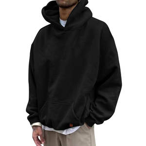 Sweat-shirts noirs promotionnels pour hommes, décontractés, en coton, personnalisables, vente en gros, 100 % coton molletonné, les plus vendus, qualité supérieure - Product Image 4