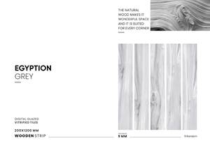 Carrelages de sol en porcelaine aspect bois brillant 20x120cm finition antidérapante - Product Image 3