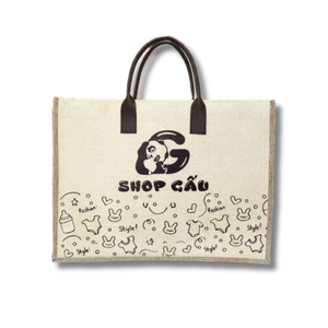 Sac fourre-tout en jute et lin pliable écologique en gros, fermeture éclair découpée, impression de logo personnalisée, toile de jute naturelle recyclable - Product Image 3