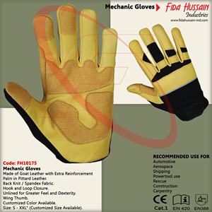 La mejor calidad, venta al por mayor, guantes mecánicos de cuero superior para hombres, temporada de invierno, nuevos guantes mecánicos de cuero al por mayor, Pakistán - Product Image 6