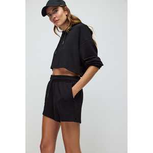 Shorts Deportivos Casuales de Cintura Alta, Ajuste Regular, Tacto Suave, Viscosa/Poliéster, Estilo Biker/Yoga, Disponibles en Talla XS - Product Image 2