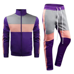 High Quality Premium Tracksuits Hoodies Women Training Wear <b>Trouser</b> Joggers Purple Grey Sweat Suit - Product Image 1