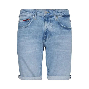 2025 dernière conception courte Slim Denim jean court pour hommes en gros Logo personnalisé droite hommes Denim Shorts OEM - Product Image 6