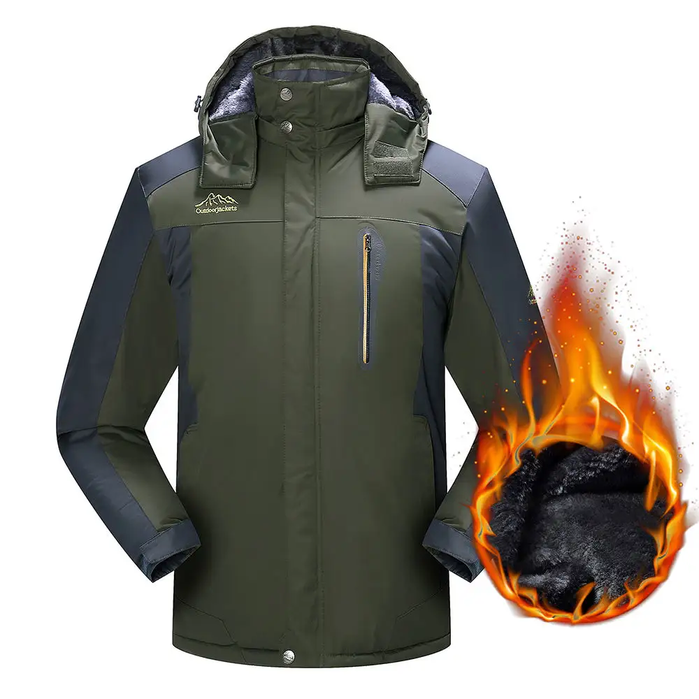 Yeni moda kapşonlu Casual taktikler açık iş ceketler kış erkekler Parkas polar sıcak kalın rüzgar geçirmez ceketler ceket